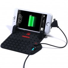 REMAX Car Mount Anti-Slip Silicone Pad Holder Dash Mat Magnetic Charging Cradle Dock 2 in 1 for iPhone Android Samsung